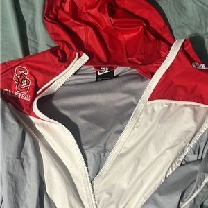 Vintage Nike windbreaker small, and pink blank hoodie